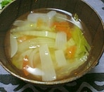 白菜とトマトの中華スープ